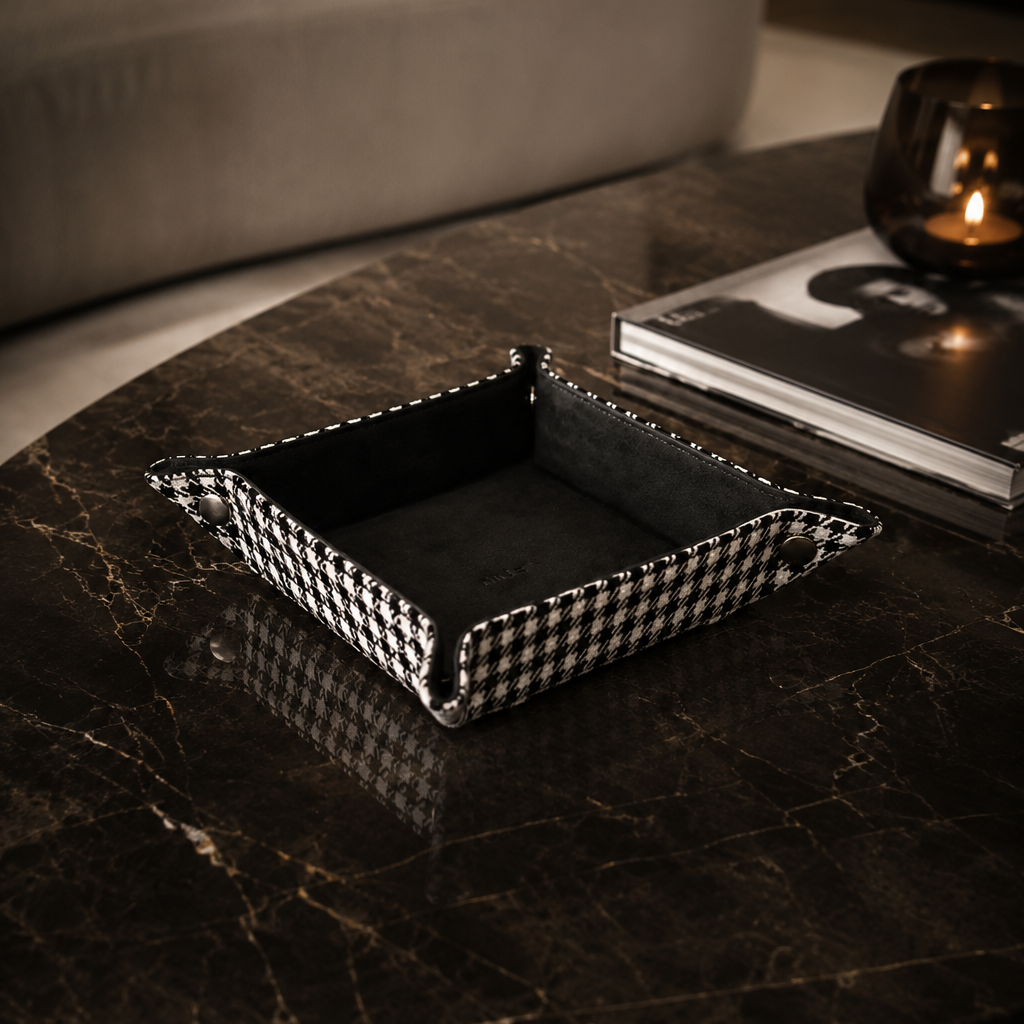 Black Leather Tray