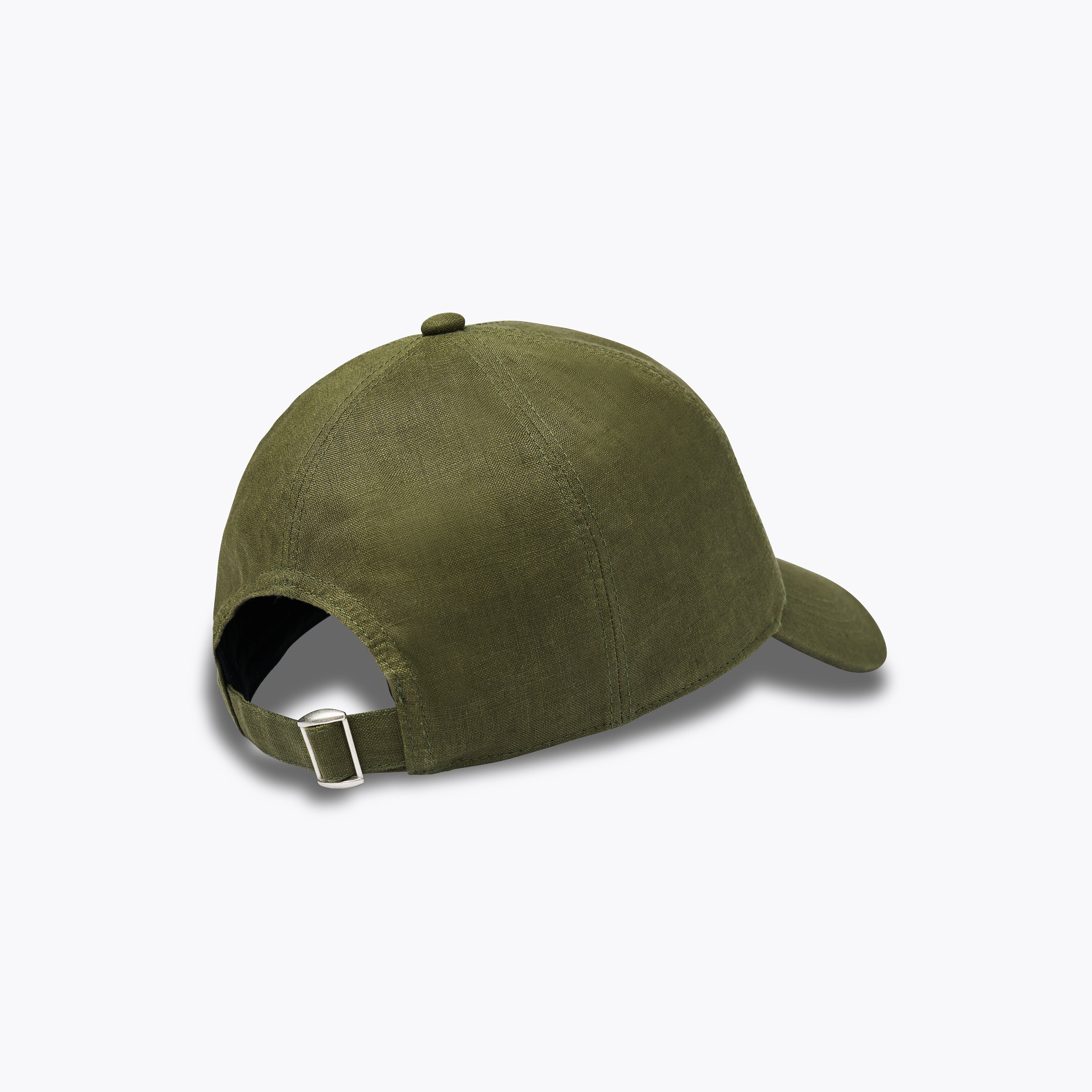 Green baseball cap on a white background