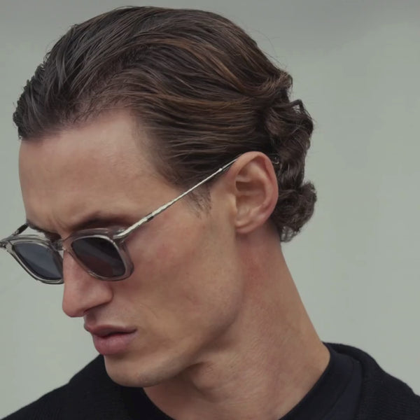 H3 Hampton Sunglasses in Crystal/Black | HILLS Eyewear